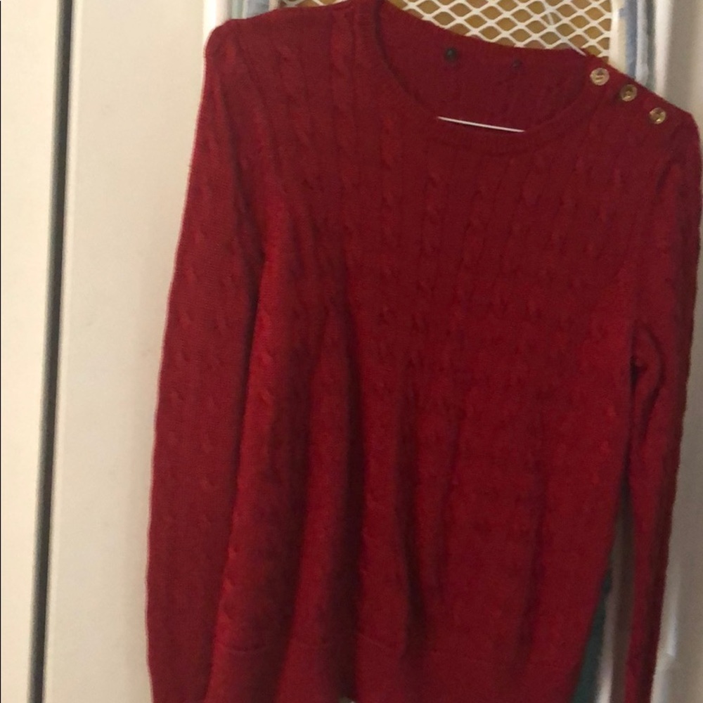 Red lady sweater size s